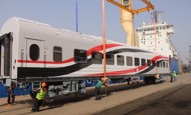 Egypt receive a new batch of Russian train vehicles in February - FILE 