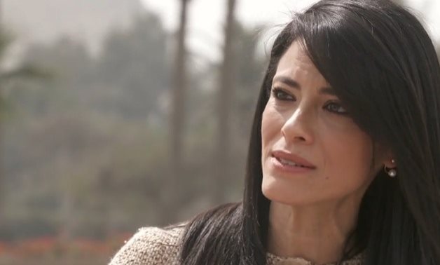FILE- Minister of International Cooperation Rania al-Mashat