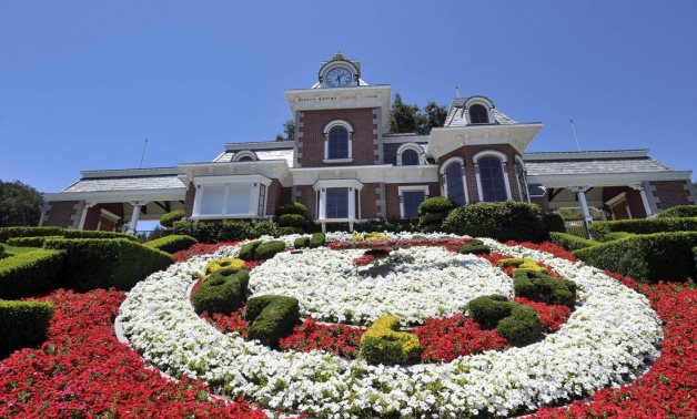 general view of the train station at Michael Jackson's Neverland Ranch in Los Olivos, California July 3, 2009. REUTERS/Phil Klein (UNITED STATES ENTERTAINMENT OBITUARY) - GM1E574