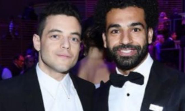 File: Mohamed Salah and Rami Malek.