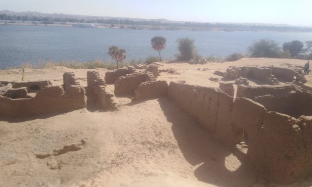 Part of the remains of the Roman fort discovered in Aswan - Press photo
