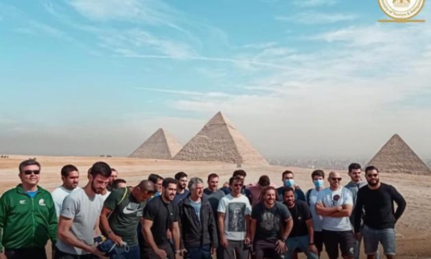 Portuguese handball team - Photo via Egypt's Min. of Tourism & Antiquities