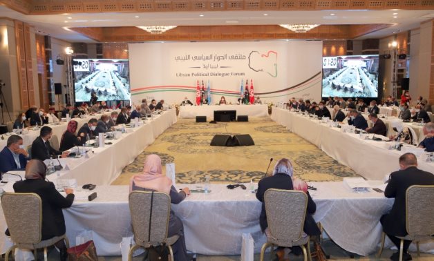 Shots from the meetings on the first day of the UNSMIL-facilitated Libyan Political Dialogue Forum, which commenced on 9 November 2020 in Tunis.