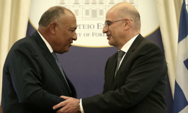Shoukry, Greek counterpart talk ways to bolster bilateral ties - FILE 