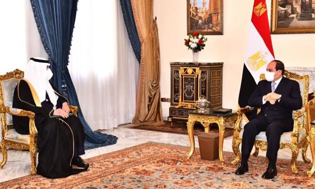 President Abdel Fattah El-Sisi received today Dr. Essam bin Saeed, Minister of State and Member of the Saudi Cabinet