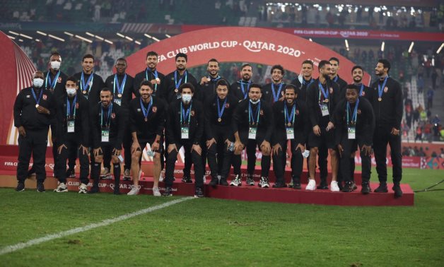 Al Ahly players celebrate their achievement, courtesy of Al Ahly official website 