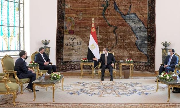 Egyptian President Abdel Fattah El Sisi has received new Libyan Prime Minister Abdel Hamid Dbeibeh on Thursday in Cairo- press photo