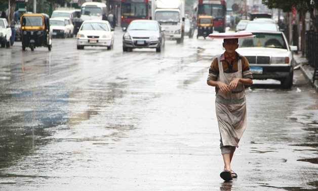 FILE - Heavy rains in Alexandria 