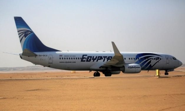 FILE - An EgyptAir aircraft after landing at Cairo Airport, Egypt, July 13, 2016 - Reuters