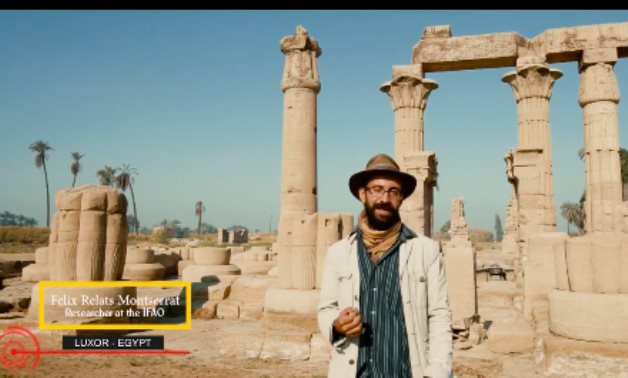 Screenshot from video - Min. of Tourism & Antiquities