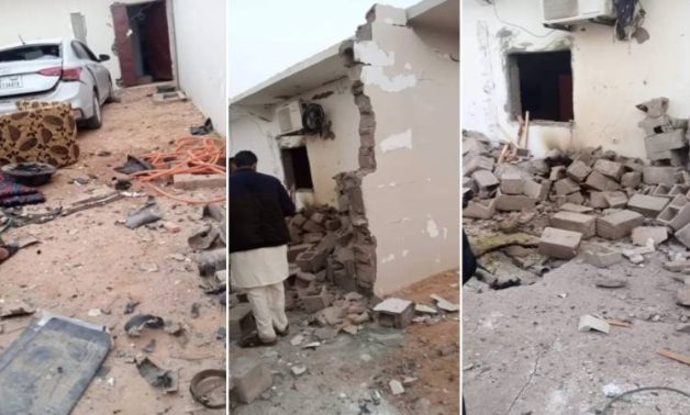 Place struck by jet in Ubari town southern Libya – Social media 