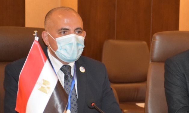 File- Egyptian Irrigation and Water Resources Minister Mohamed Abdel Atti  during the 1st round of Baghdad International Water Conference- press photo