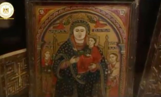 Church of the Virgin Mary in Sakha, Kafr El-Sheikh - Screenshot from video of Ministry Of Tourism & Antiquities