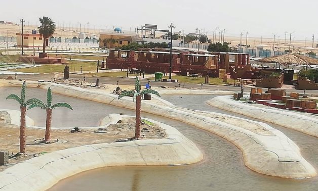 Kharga Airport’s Park turns into artistic piece 