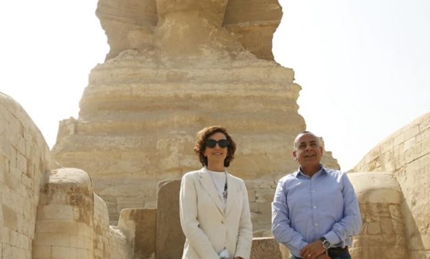 File: Mrs. Audrey Azoulay, Director-General of UNESCO and Dr.Mostafa Waziri.