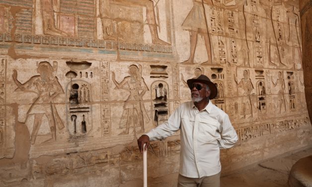 Morgan Freeman in Egypt - Official Twitter