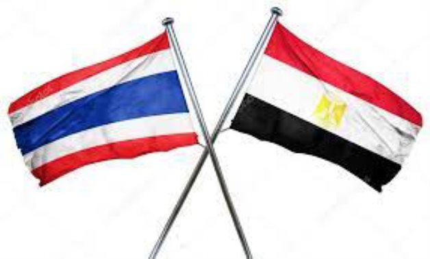 Flags of Egypt and Thailand - Wikipedia commons
