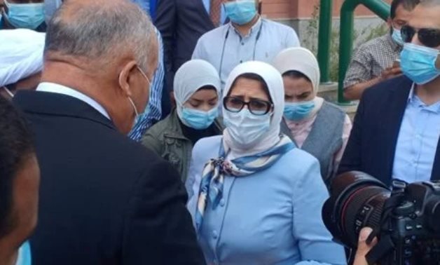 Health Minister Hala Zayed embarked on a field tour on Sunday in several Upper Egypt governorates 