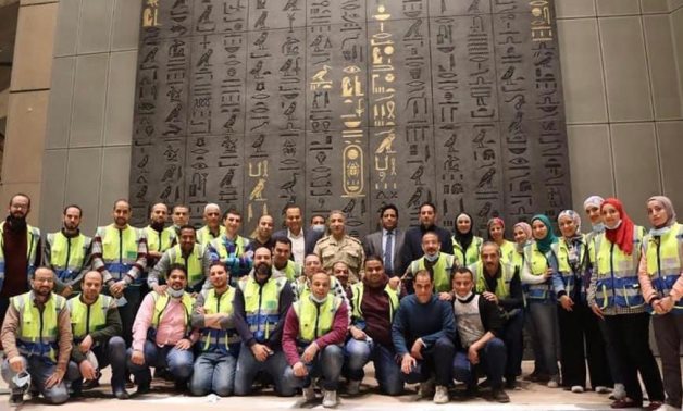 Tutankhamun Halls working team in GEM - Press photo
