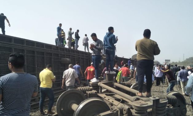 Toukh train accident - press photo
