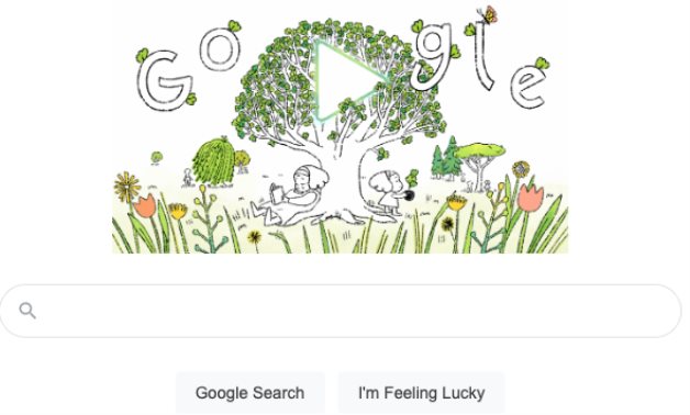 Google's Doodle celebrating Earth Day on April 22 - Google