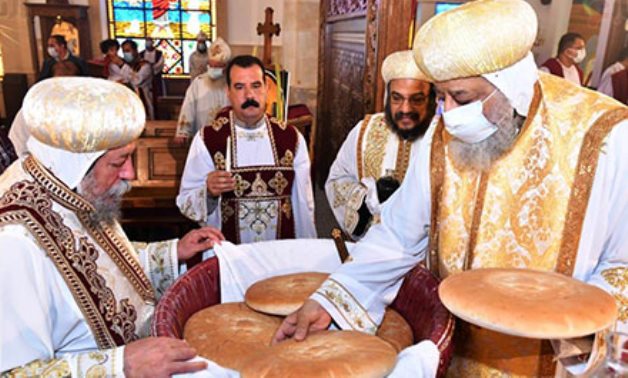 Pope Tawadros II of Alexandria and Patriarch of the See of St. Mark chaired on Sunday the Palm Sunday Mass at the St. Mary and Saint Karas Coptic Church in Alexandria’s Al Kabbari district