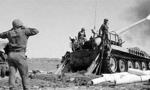 Photo from Egypt's War of Attrition against Israeli troops that occupied Sinai peninsula in the last century