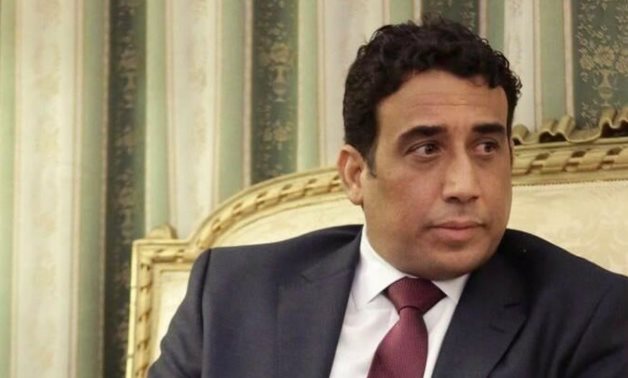 FILE PHOTO: The president of the Libyan Presidential Council, Muhammad Al-Manfi