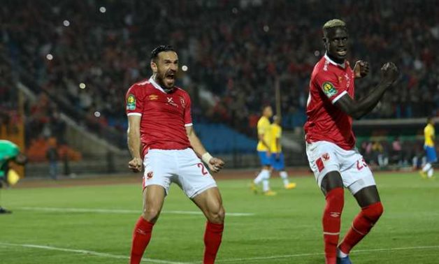 File- Ali Maaloul scored two goals against Sundowns in Cairo last season 