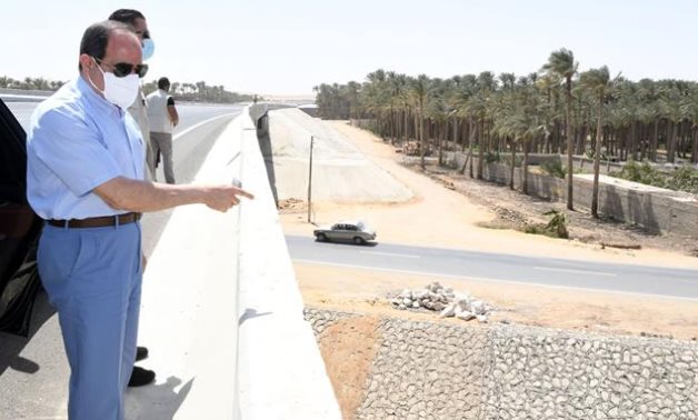 Egyptian President Abdel Fattah El Sisi makes an inspection tour of construction projects in Cairo – Presidency 