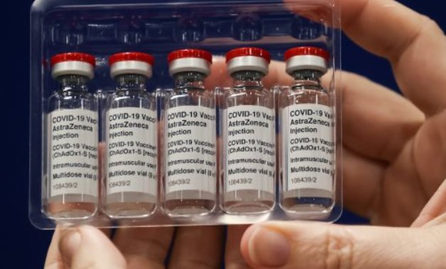 Vials with AstraZeneca's coronavirus disease (COVID-19) vaccine are seen at the vaccination centre in the Newcastle Eagles Community Arena, in Newcastle upon Tyne, Britain, January 30, 2021. REUTERS/Lee Smith