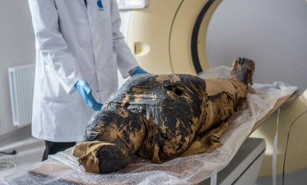 File: World’s first known pregnant Egyptian mummy was uncovered in Poland.