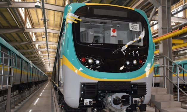 Metro train delivered by Hyundai Rotem to Egypt in May 2021. Press Photo  