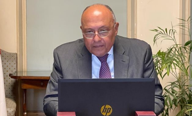 Egyptian Foreign Minister Sameh Shoukry - FILE 