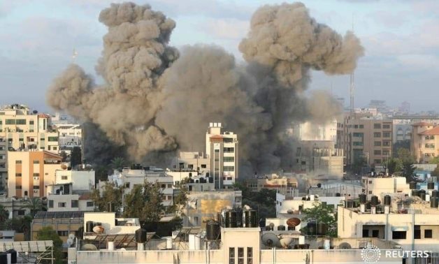 FILE - Israeli shelling of Gaza - REUTERS