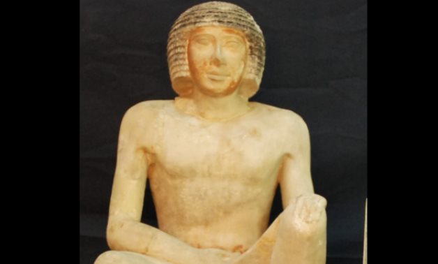 Painted limestone statue of Niankhre II - Min. of Tourism & Antiquities