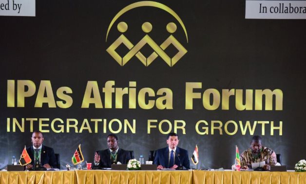 Chairman of the General Authority for Investment and Free Zones (GAFI) Mohamed Abdel Wahab delivering recommendations of IPAs Africa Forum 1 on June 13, 2021. Press Photo