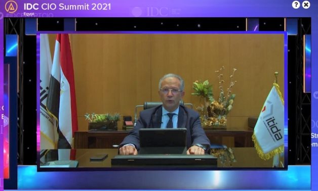 ITIDA CEO Amr Mahfouz during the virtual edition of the IDC Egypt CIO Summit 2021