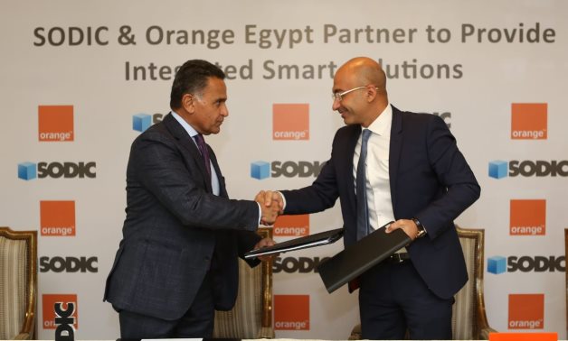 Eng. Yasser Shaker, CEO and Managing Director of Orange Egypt, and Eng. Magued Sherif, Managing Director of SODIC