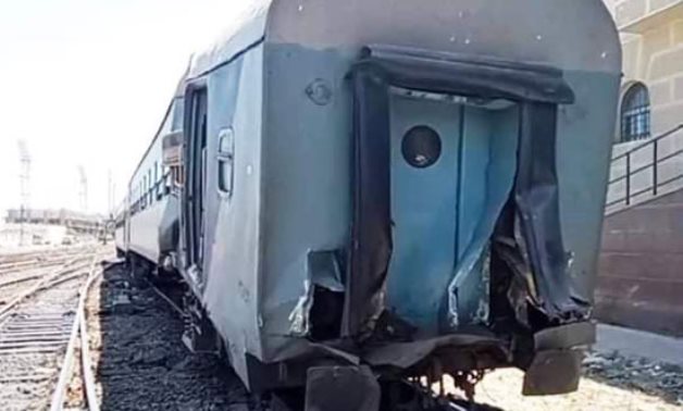 Locomotive-train collision in Alexandria