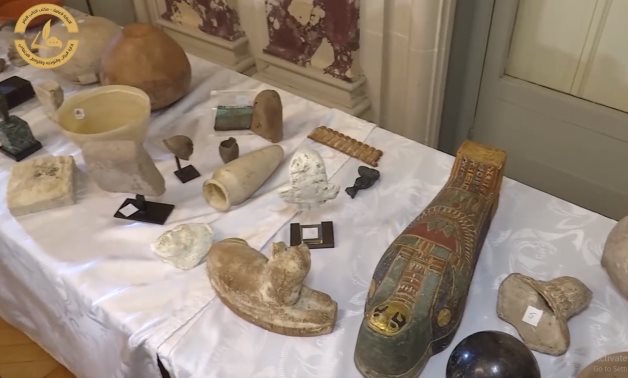 Part of the retrieved artifacts - Egyptian Public Prosecution