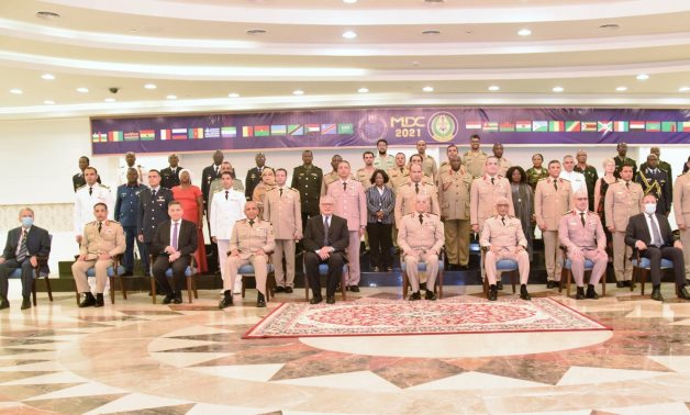 Closing ceremony of training delivered by the Egyptian Armed Forces to Arab and African nominees for military attaché positions. June 6, 2021. Press Photo  