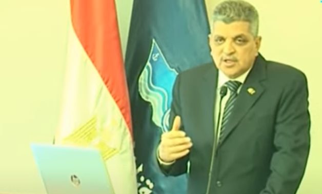 Suez Canal Authority head Osama Rabie in the press conference on July 7, 2021 - Youtube still