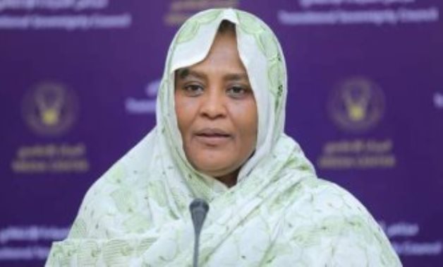 FILE - Sudanese Minister of Foreign Affairs Mariam al-Sadeq al-Mahdy 