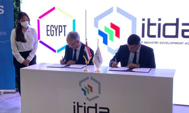 Atos and Egypt's Information Technology Industry Development Agency (ITIDA) have signed a Memorandum of Understanding at the Mobile World Congress 2021 in Barcelona- PRESS PHOTO