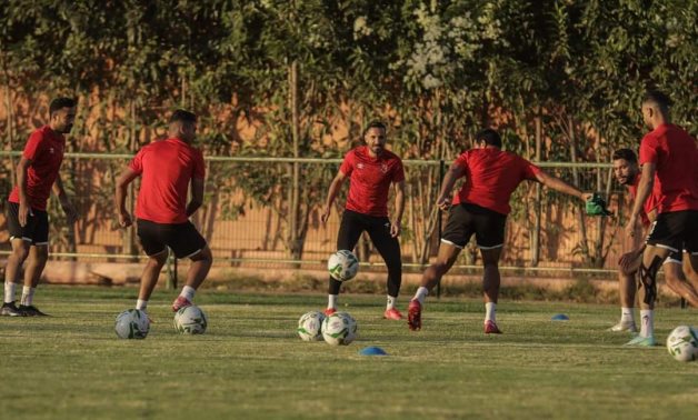 Al Ahly players continue their preparations for the CAF Champions League final in Morocco