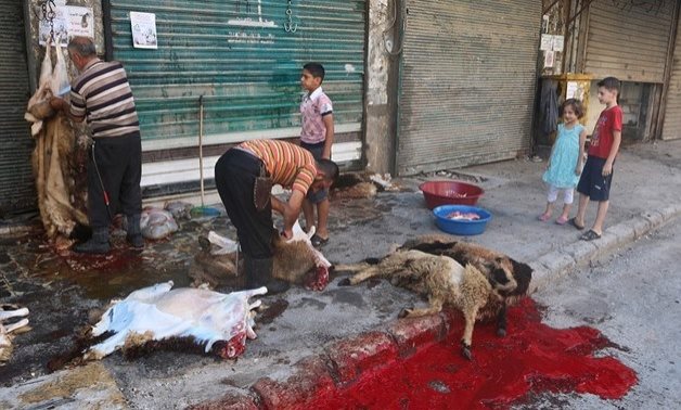 FILE - Cairo governorate warns of the slaughter of Eid Al-Adha sacrifices in the streets of the capital in order to preserve the cleanliness of the streets and the aesthetic appearance