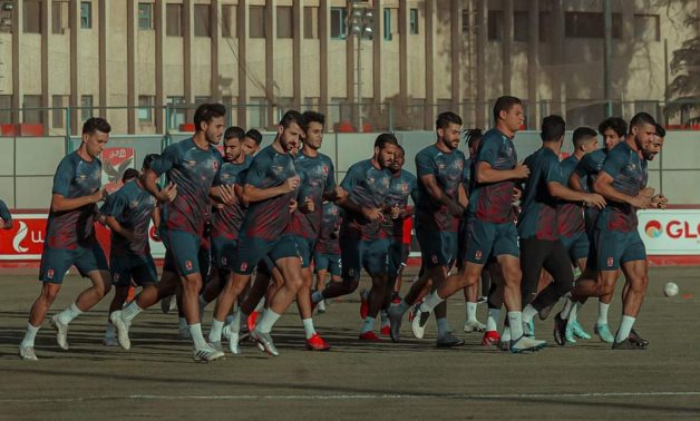 Al Ahly's training at El Tetsh stadium, courtesy of Al Ahly official website