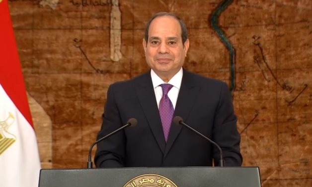 Egyptian President Abdel Fattah El-Sisi delivers a speech to mark the 69th anniversary of the 23rd of July Revolution – Screenshot 