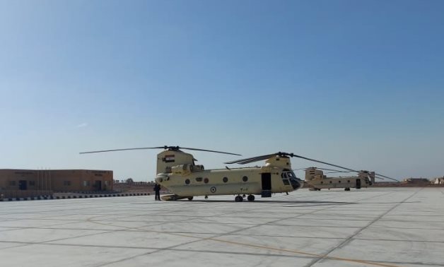 Two helicopters left Cairo on Saturday for Greece to take part in efforts for extinguishing fire in Greek forests.
